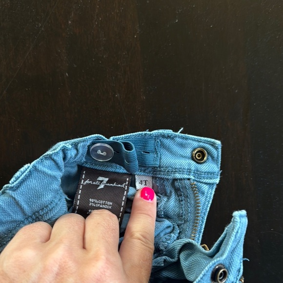 7 For All Mankind Blue Denim Jeans - Picture 3 of 5